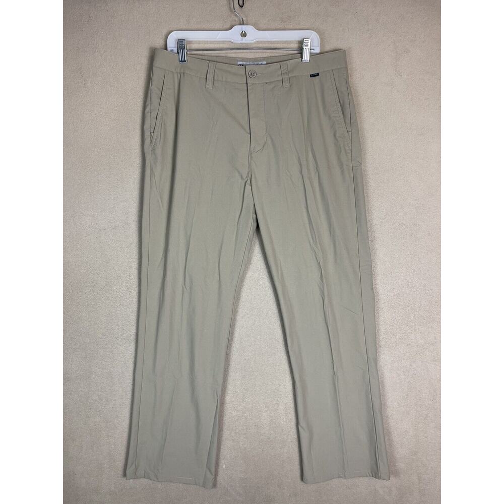 Travis Mathew Pants Mens 34 Tan Golf Performance Stretch Lightweight Preppy